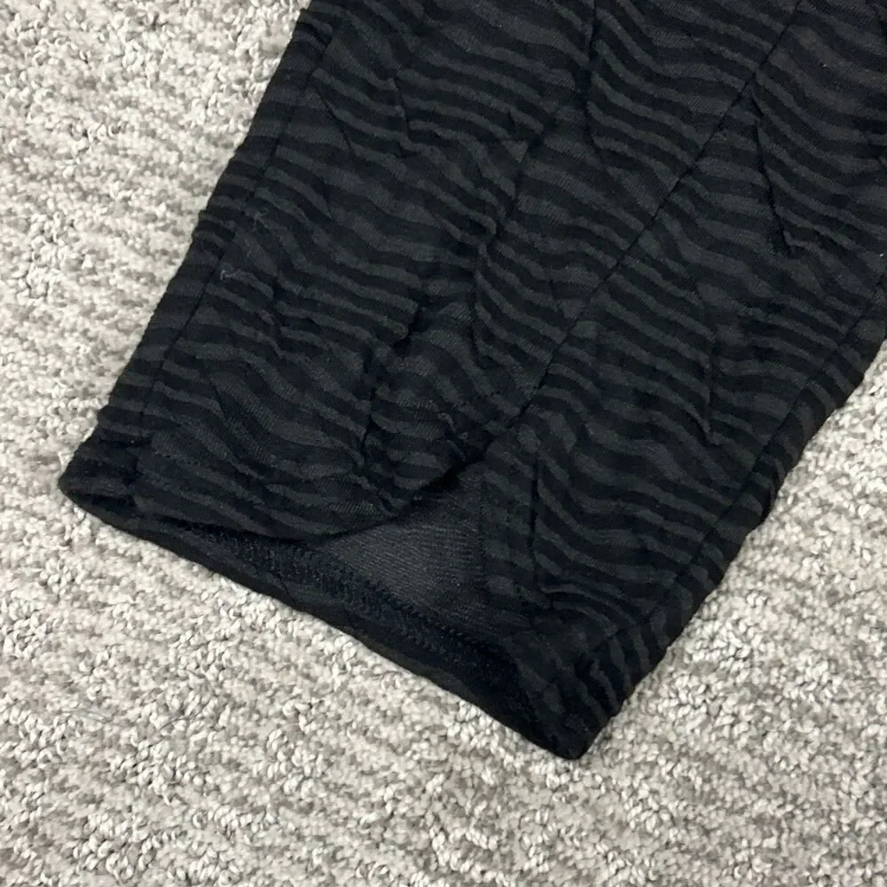 Cynthia Ashby Pants Womens Small Lagenlook Textured Cotton Stretch Black Lounge